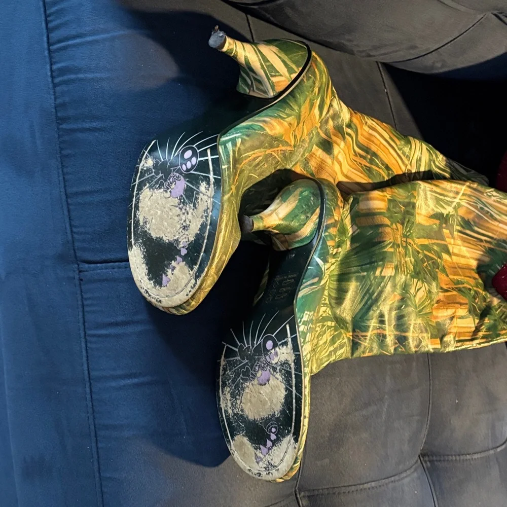 Irregular Choice Tropical Print Women's Boots sz 41 - Picture 4 of 4